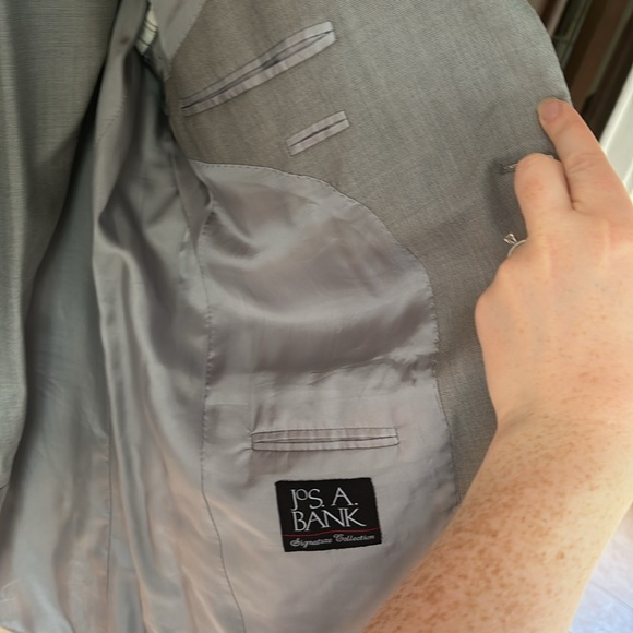 Joseph A Bank Grey Suit Jacket - Picture 3 of 4